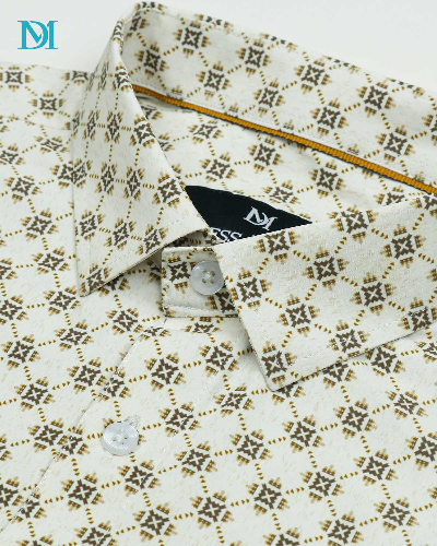 Luxury Print Stretch Shirt